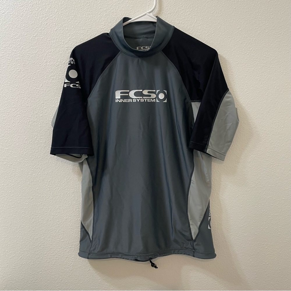 FCS inner system surf shirt gray black XL